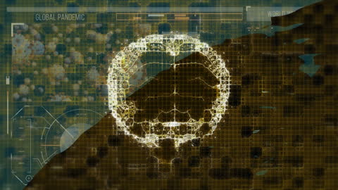 Futuristic Digital Data Processing Concept with Network Structure