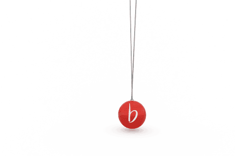Transparent Red Ball with Letter B Isolated on White - Download Free Stock Videos Pikwizard.com