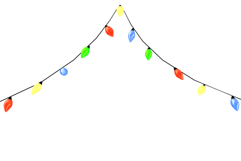 transparent string of festive christmas lights in arch pattern - Download Free Stock Videos Pikwizard.com