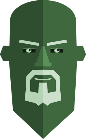 abstract green leprechaun face on transparent background - Download Free Stock Videos Pikwizard.com