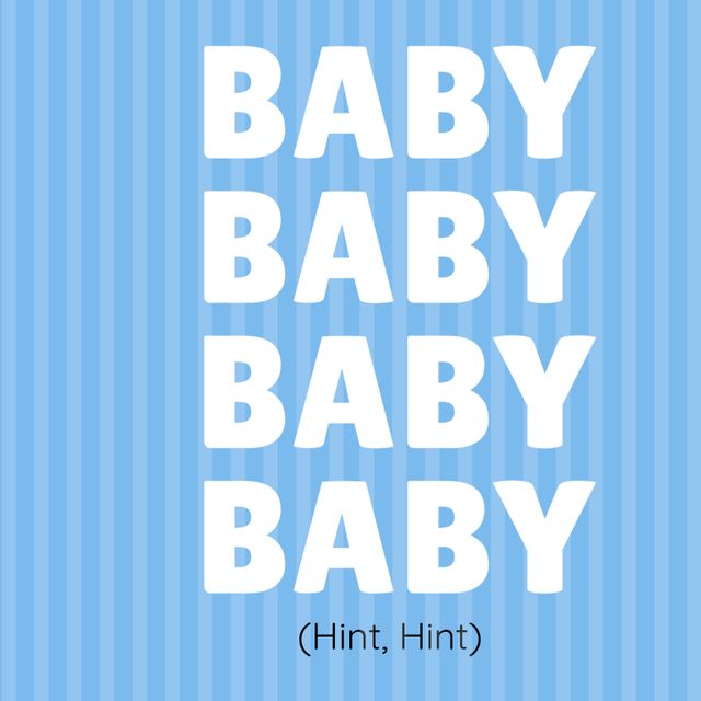 Repeated 'BABY' Text on Blue Stripe Background Market Baby Event - Download Free Stock Templates Pikwizard.com