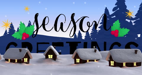 Christmas Greetings with Winter Wonderland Animation