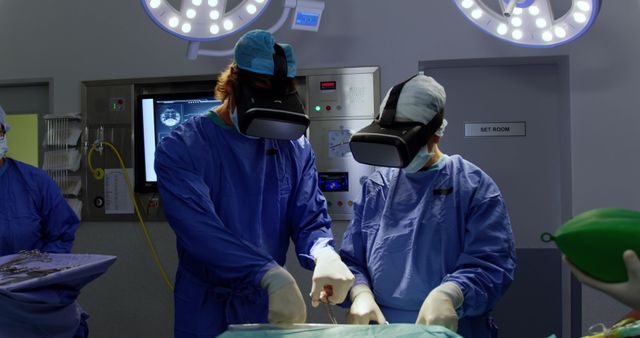 Surgeons Using Virtual Reality in Operating Room for Complex Surgery - Download Free Stock Images Pikwizard.com