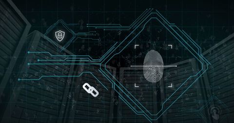 Biometric Security Interfacing with Data Server Technology - Download Free Stock Images Pikwizard.com