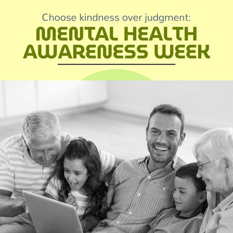 family bonding and mental health awareness message - Download Free Stock Templates Pikwizard.com