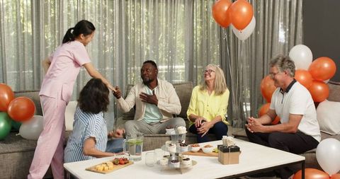 Welcoming Atmosphere at Healthcare Center with Diverse Group