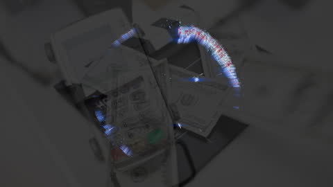 Global Business Finance Concept With Digital Composite of Earth