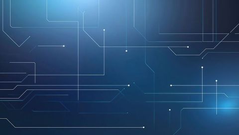 Futuristic Circuit Cloud on Blue Gradient Network Technology Abstract - Download Free Stock Images Pikwizard.com