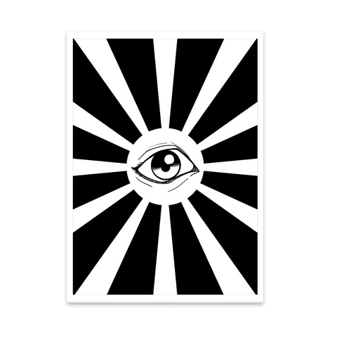 stylized eye in sunburst design with transparent background - Download Free Stock Videos Pikwizard.com