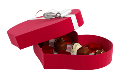 heart shaped transparent box of chocolates for valentine’s gift - Download Free Stock Videos Pikwizard.com