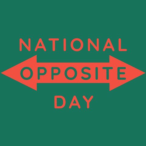 National Opposite Day Bold Typography Design - Download Free Stock Templates Pikwizard.com