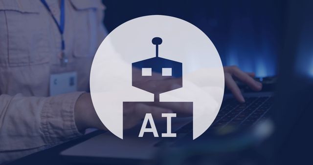 Artificial Intelligence Concept with Robot Icon and Coder - Download Free Stock Images Pikwizard.com