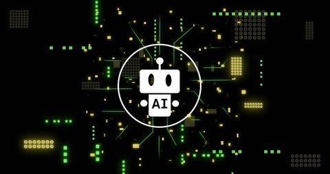 ai data processing with digital circuit elements - Download Free Stock Images Pikwizard.com