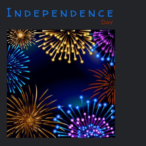 independence day celebration with colorful fireworks display - Download Free Stock Templates Pikwizard.com