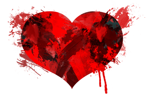 vivid red heart illustration on transparent background for love themes - Download Free Stock Videos Pikwizard.com