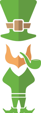 Minimalist Leprechaun Costume on Transparent Background for St. Patrick's Day - Download Free Stock Videos Pikwizard.com
