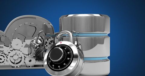 Secure Servers and Network Technology with Padlock - Download Free Stock Images Pikwizard.com