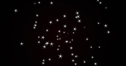 Interconnected Globe with Sparkling Stars and Digital Effects