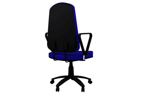 blue office chair on transparent background for workplace design - Download Free Stock Videos Pikwizard.com