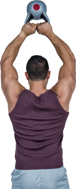 Transparent Image of Muscular Man Lifting Kettlebell - Download Free Stock Videos Pikwizard.com