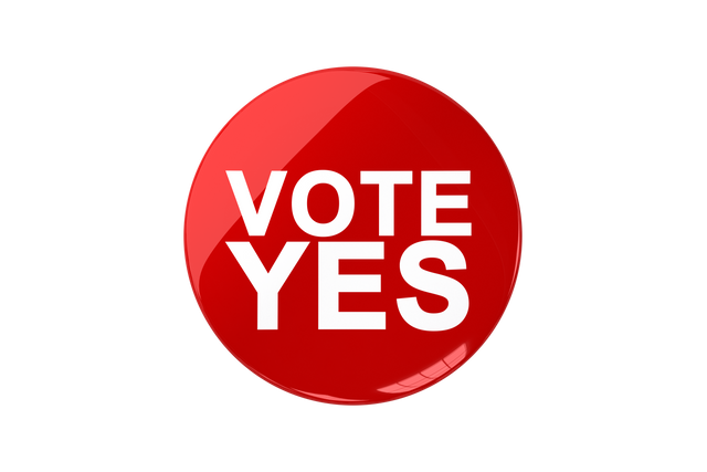 Red Badge with Vote Yes Message on Transparent Background - Download Free Stock Videos Pikwizard.com