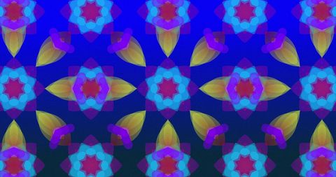 Vibrant Glowing Kaleidoscope Psychedelic Pattern Design - Download Free Stock Images Pikwizard.com