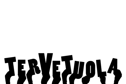 Welcoming hands with tervetuloa text on transparent background