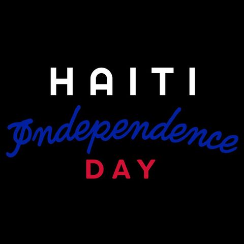 haiti independence day celebration text on black background - Download Free Stock Templates Pikwizard.com