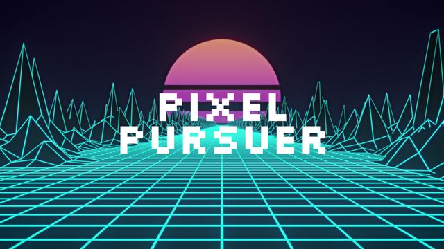 Retro futuristic grid landscape featuring geometric mountains and a purple sun. Ideal for use in material related to 1980s nostalgia, synthwave music covers, video game landscapes, digital art promotions, tech-related designs, and vaporwave aesthetics. Visually striking for marketing, web design, posters, and social media content.