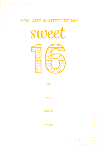 transparent sweet 16 birthday invitation design - Download Free Stock Videos Pikwizard.com