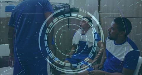 Data integration with male athletes in locker room