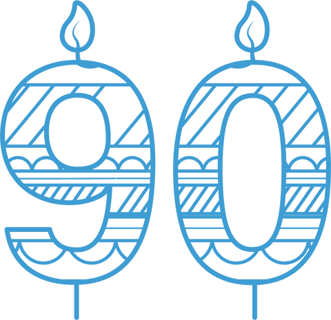 birthday celebration candles on transparent background: number 90 - Download Free Stock Videos Pikwizard.com