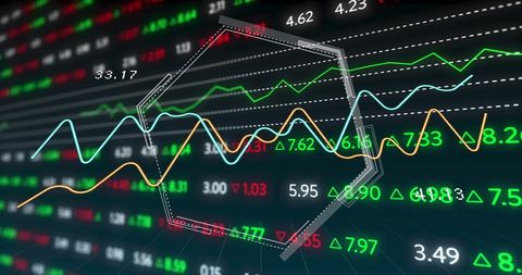 Dynamic Stock Market Display with Analyzing Graphs - Download Free Stock Images Pikwizard.com