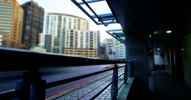 Empty Urban Street with Modern Buildings - Download Free Stock Images Pikwizard.com