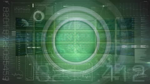 Abstract Digital Interface with Scanning Technology Concept