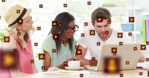 Diverse Team Collaborating with Digital Technology