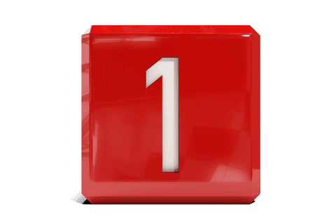 digital red number one on transparent background - Download Free Stock Videos Pikwizard.com