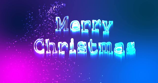Illustration of christmas greeting with merry christmas message on colored background 4k