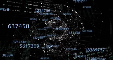 Global Finance and Data Processing Network Visualization - Download Free Stock Images Pikwizard.com