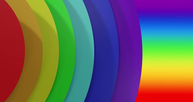 Vibrant Colorful Circles on Gradient Rainbow Background - Download Free Stock Images Pikwizard.com