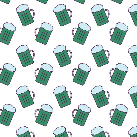 Green Beer Glass Patterns On Transparent Background - Download Free Stock Videos Pikwizard.com
