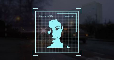Digital Face Recognition Mapping in Urban Night Setting