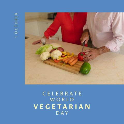 Senior Couple Preparing Vegetables in Bright Modern Kitchen - Download Free Stock Templates Pikwizard.com