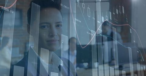 Business Professionals Analyzing Digital Financial Graphs - Download Free Stock Images Pikwizard.com