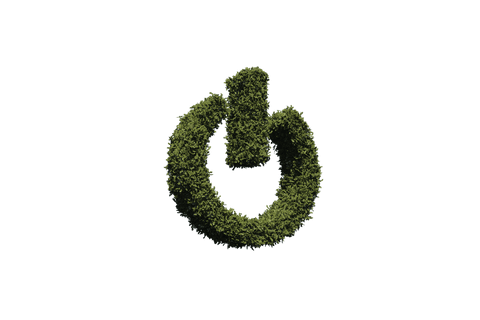 Eco-Friendly Grass Covered Power Icon on Transparent Background - Download Free Stock Videos Pikwizard.com