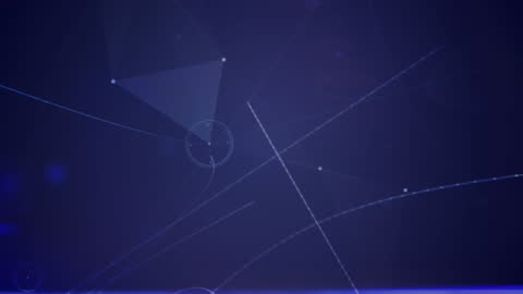 Futuristic Light Trails and Digital Connections