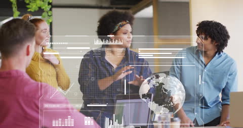 Diverse Team Engaged in Data-Driven Meeting