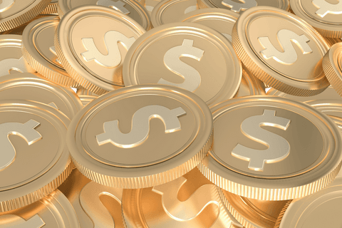 Stack of Gold Dollar Coins on Transparent Background for Finance Concepts - Download Free Stock Videos Pikwizard.com