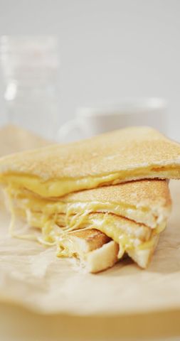 Delicious Grilled Cheese Sandwich with Melted Cheddar - Download Free Stock Images Pikwizard.com