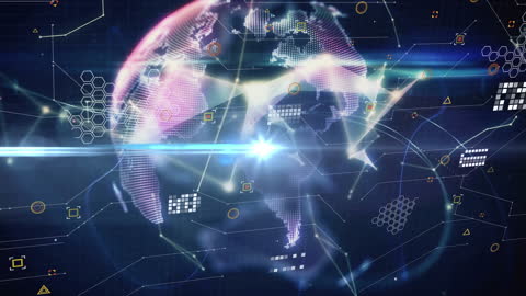 Global Connectivity Network with Digital Circuit Patterns